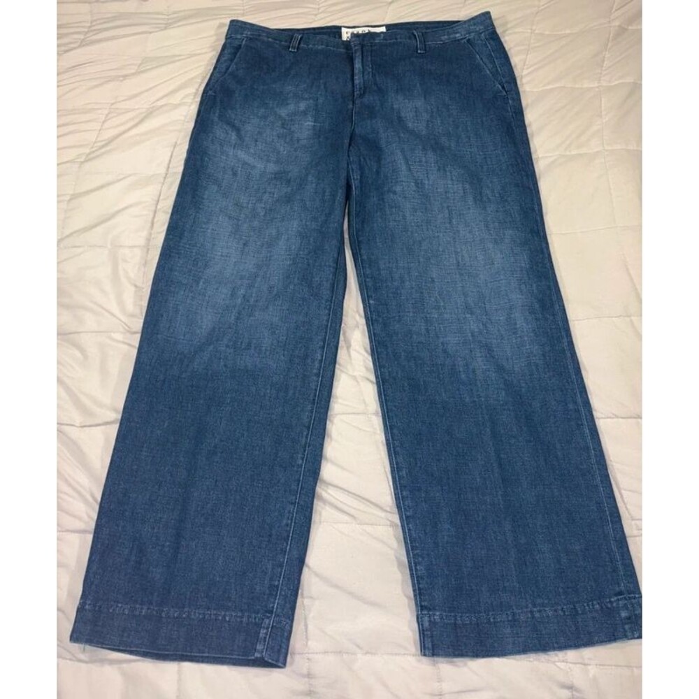 Frank & Eileen Westport Wide-Leg Trousers Sz 14